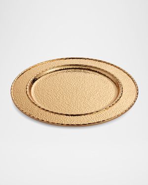 Hammertone Goldtone Charger