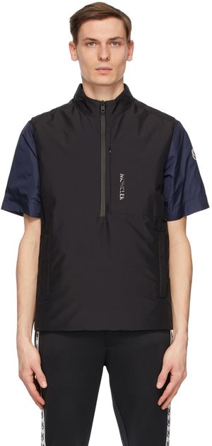 Moncler Black Matt Black Down Dulac Vest