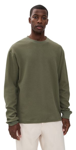 Power Goods Thermal Waffle Long Sleeve Tee Olive XXL
