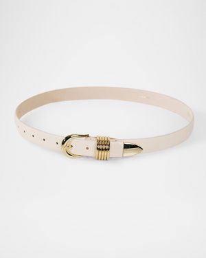 Hollyhock Triple Wrap Calf Leather Medium Belt