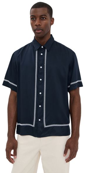 rag & bone Dalton Embroidered Shirt Bluez S