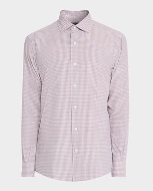 Men's Petite Plaid Cotton Classic-Fit Sport Shirt