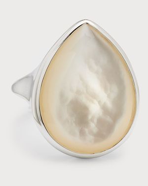 Sculptured Teardrop Ring in Sterling Silver