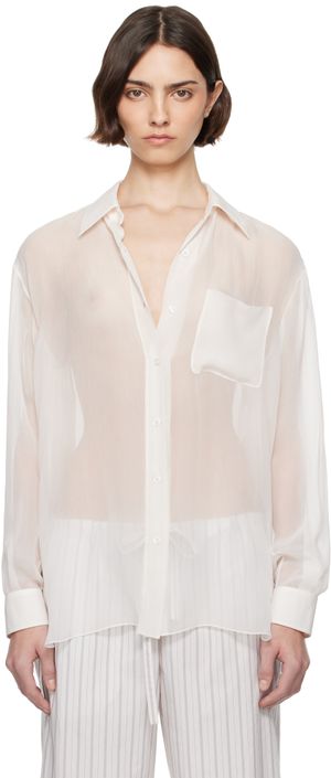 The Row White Nesson Shirt