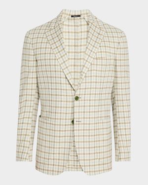Men's Small Check Sport Coat