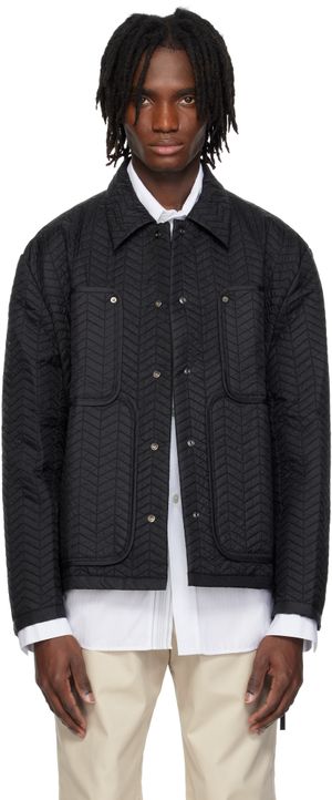 Craig Green Blouson de travail matelassé noir