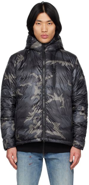 Canada Goose Blouson Lodge noir rembourré en duvet - Black Label