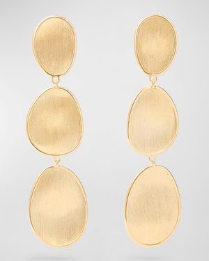 Lunaria 18K Triple-Drop Earrings
