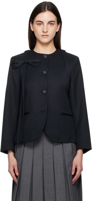 Sandy Liang Black Kallo Blazer