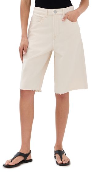 Róhe Baggy Fit Denim Shorts Ecru 34