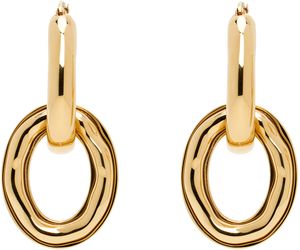 Jil Sander Gold Drop Earrings