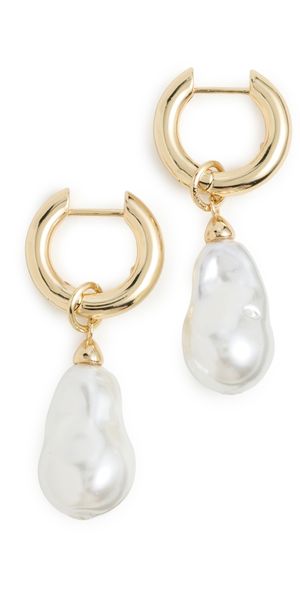 BaubleBar Teagan Pearl Statement Earrings Pearl One Size
