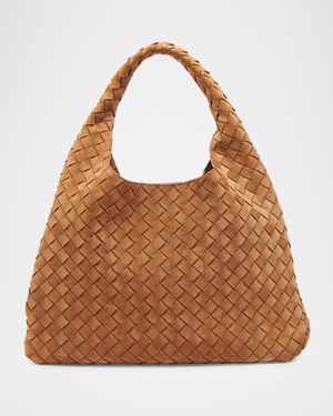 Campana Large Suede Shoulder Bag