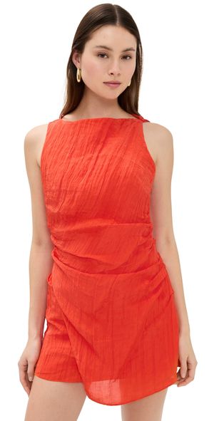 SIR. Ligera Mini Dress Tangerine 4