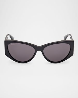 Hinge-1 Acetate Cat-Eye Sunglasses