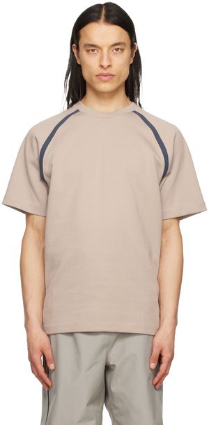 Norse Projects ARKTISK Taupe Taped Seam T-Shirt