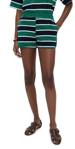 Bailey Rose Stripe Shorts Green Multi XS