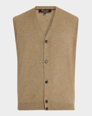Men's Baby Cashmere Knit Classic-Fit Vest
