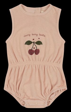 Konges Slojd - Body col rond en coton mélangé - Taille 9mois - Rose