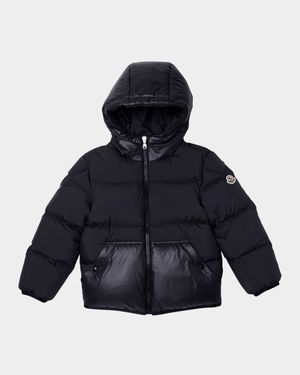 Boy's Barin Hooded Down Jacket Jacket, Size 4-6