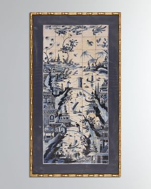 Delft Blue Giclee on Stretched Canvas, 30" x 54"