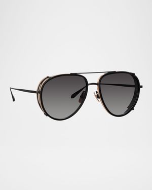 Dimitri Titanium Aviator Sunglasses