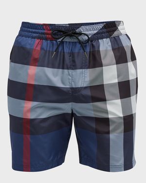 Men's Guildes Signature Check Swim Trunks