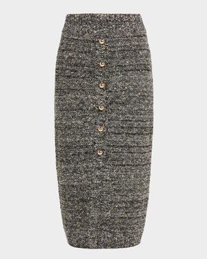 Tani Sequined Knit Midi Skirt