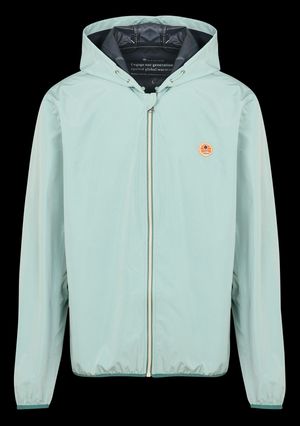 Faguo - Veste droite zippée à capuche - Taille XL - Vert