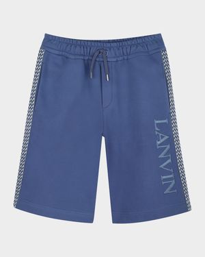 Boy's Curbisme-Trim Bermuda Shorts, Size 8-14