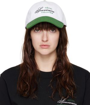 A.P.C. White JJJJound Edition 'Hôtel Souvenirs' Cap
