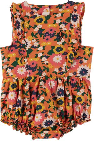 The Animals Observatory Baby Orange Meerkat Romper