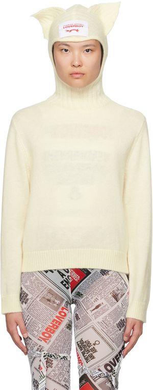 Charles Jeffrey LOVERBOY Off-White Ears Balaclava Sweater
