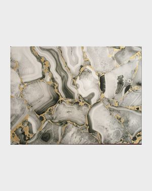 Grey Stone Lacquer Rectangle Placemat