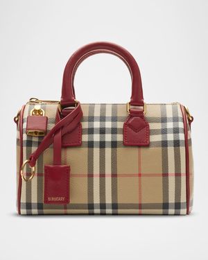 Mini Coated Check Bowling Shoulder Bag