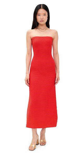 The Wolf Gang Sunmor Midi Dress Chilli L