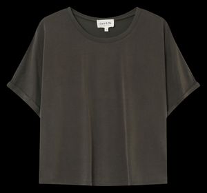 Grace Et Mila - Tee-shirt ample à manches 3/4 - Taille L - Vert