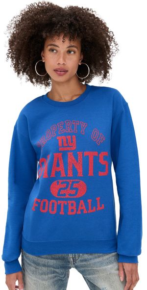 Junk Food Giants Property Crew Fleece Sweatshirt Royal M