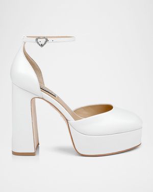 Jayda Ankle-Strap Platform Pumps