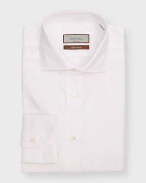 Men's Impeccabile Cotton Pique Dress Shirt