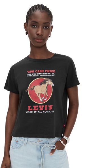 Levi's Graphic Boxy T-Shirt Western Archival Cash Prize XS