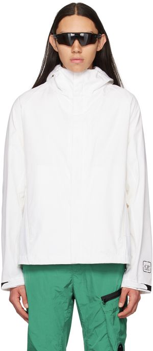 C.P. Company White Metropolis Series HyST Jacket