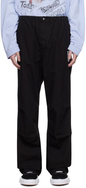 Maison MIHARA YASUHIRO Black Tucked Trousers