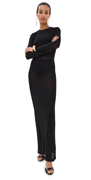 rabanne Open Back Dress Black 34