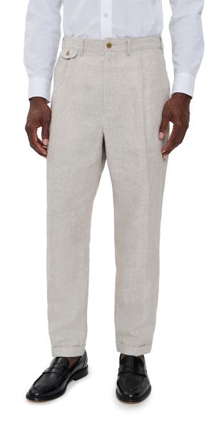 Alex Mill Standard Pleated Pants In Flax Linen Flax 36