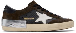 Golden Goose Black & Brown Super-Star Penstar Sneakers