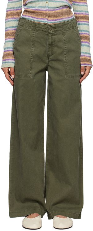 Levi's Khaki Surplus Straight Trousers