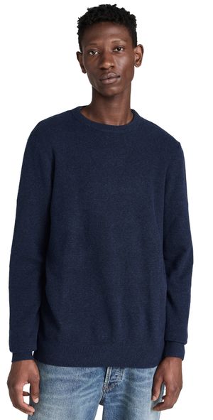 Faherty Jackson Crew Sweater Navy Heather XL