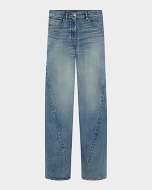 Washed 2000S Straight Leg Jeans