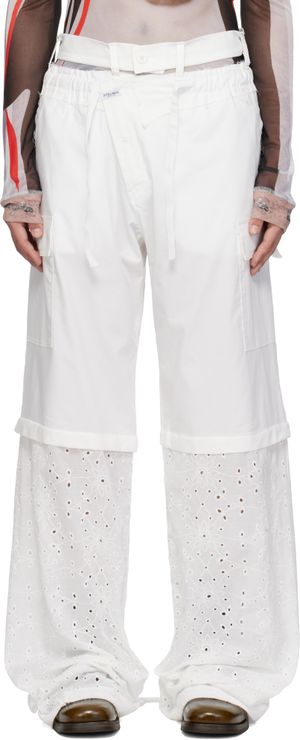 Ottolinger Pantalon cargo ample blanc